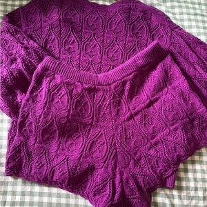 Sezane Liliana short and sweater set